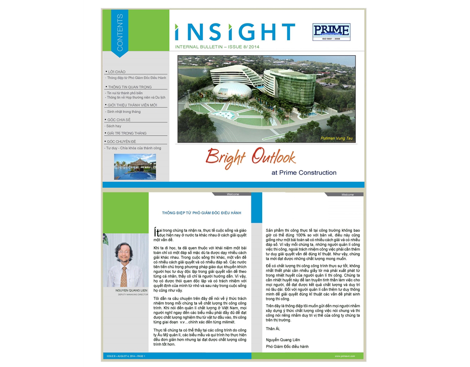 Internal Bulletin Issue August 2014